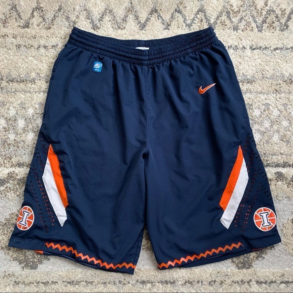 2011 Nike x Fightin Illini NCAA Basketball Shorts Large